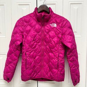North Face Girls ThermoBall Hooded Jacket Size Large Pink